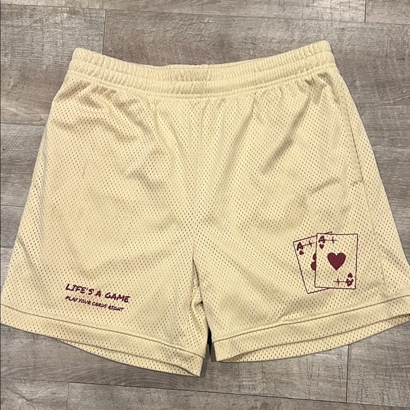 Blank NYC Other - Blank NYC Cream Mesh Shorts